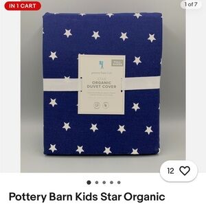 Pottery barn twin duvet cover organic cotton